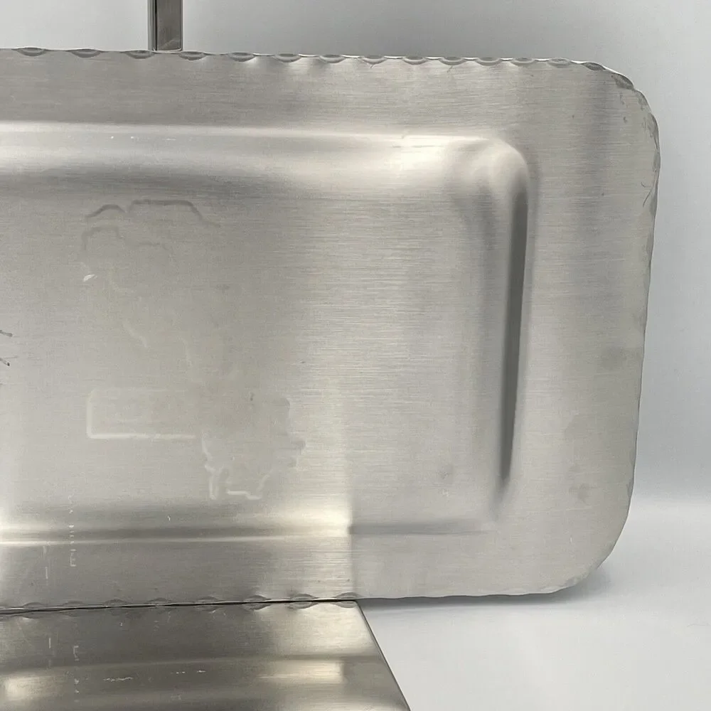 Norge Norway Vintage Hammered Aluminum Tray Etched Engraved Souvenir Decor Gift